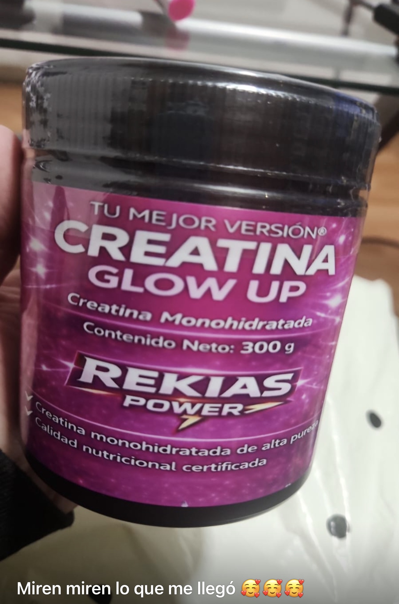 Testimonio: miren lo que me llegó, Creatina Glow Up