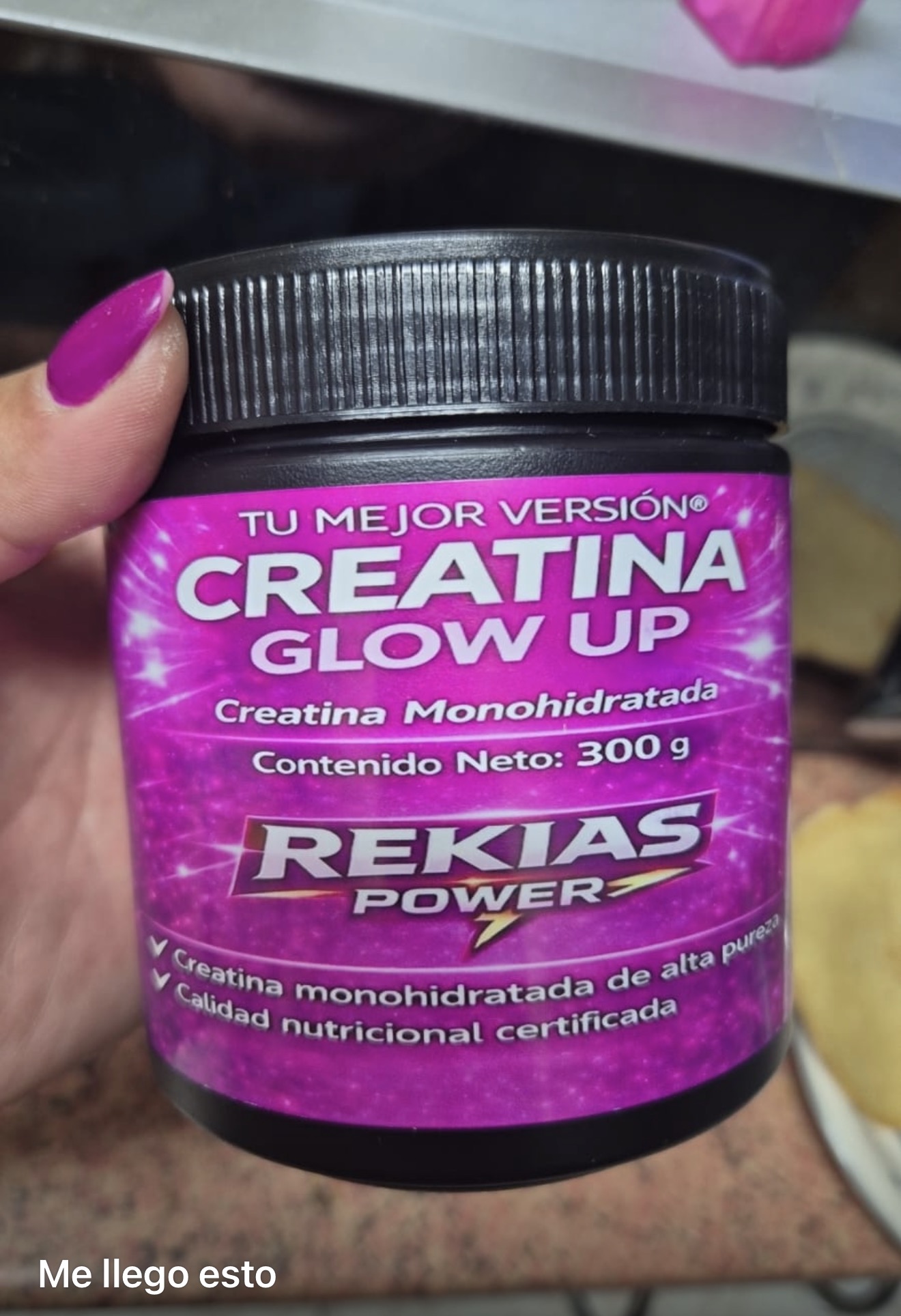 Testimonio: me llegó la Creatina Glow Up