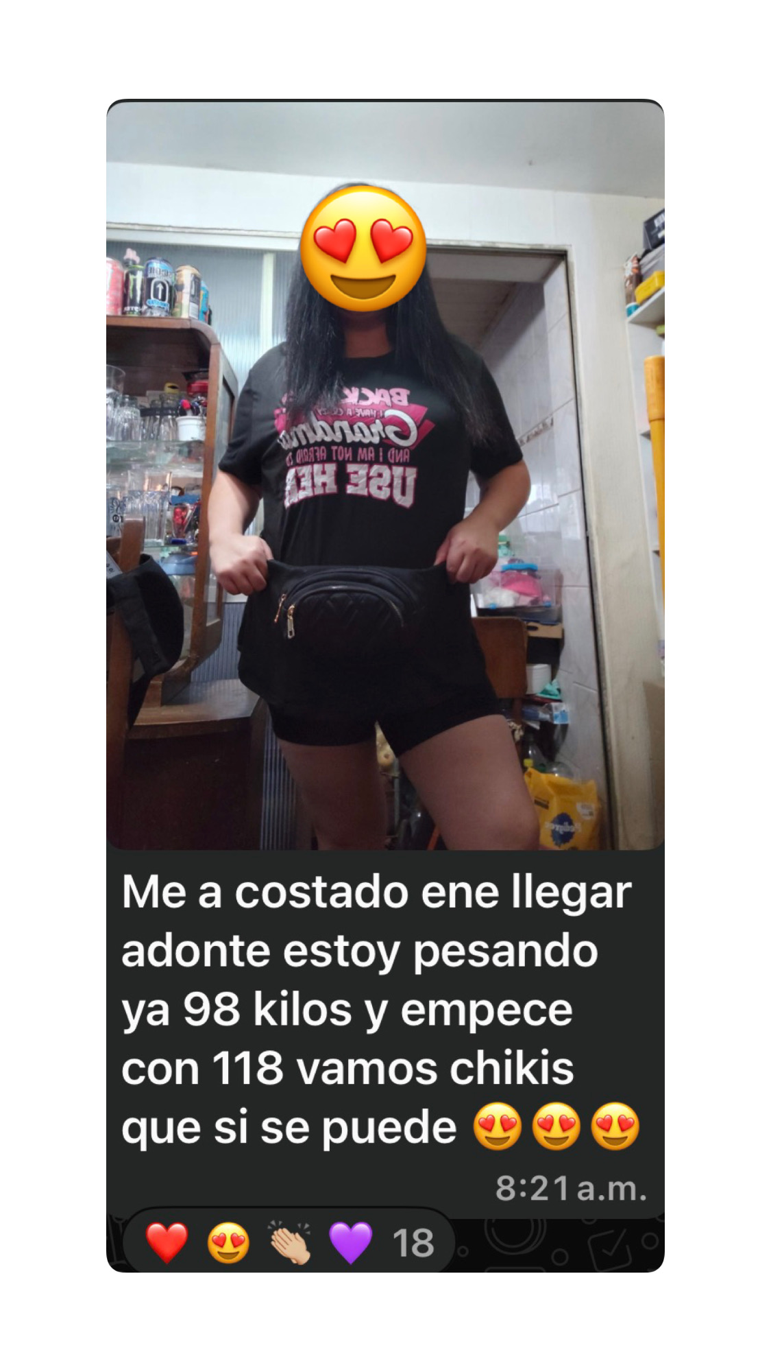 Mensaje: bajó de 118 a 98 kilos con el programa